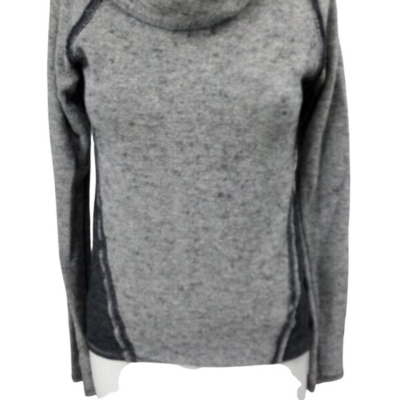 Kuhl Nova Cowl Neck Long Sleeve Raglan Sweater Sweatshirt Size XS Gray Wool - Picture 5 of 12